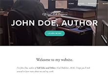 Sample "John Doe, Author" website